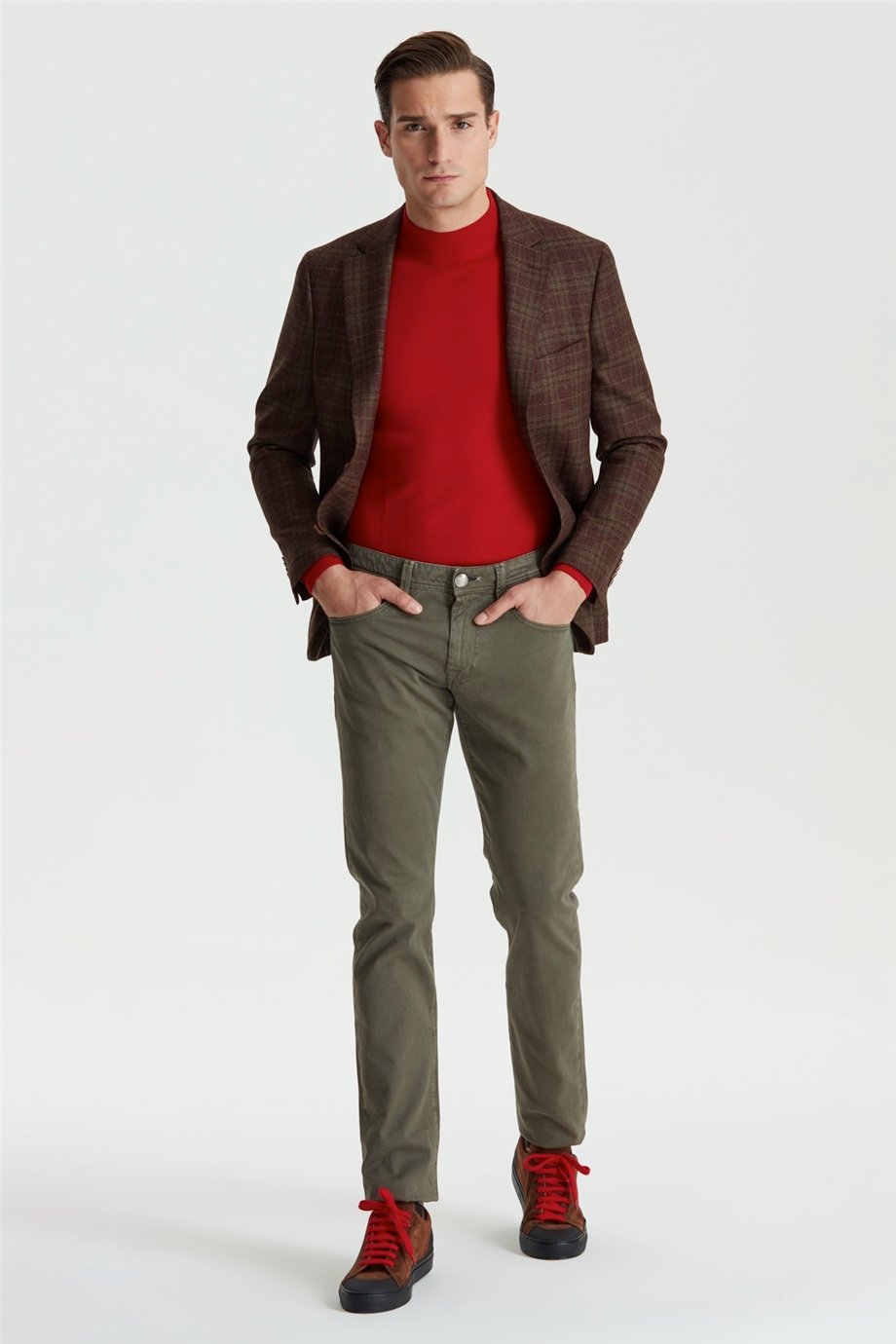 Yeşil Michelangelo Kanvas Pantolon - Image 1