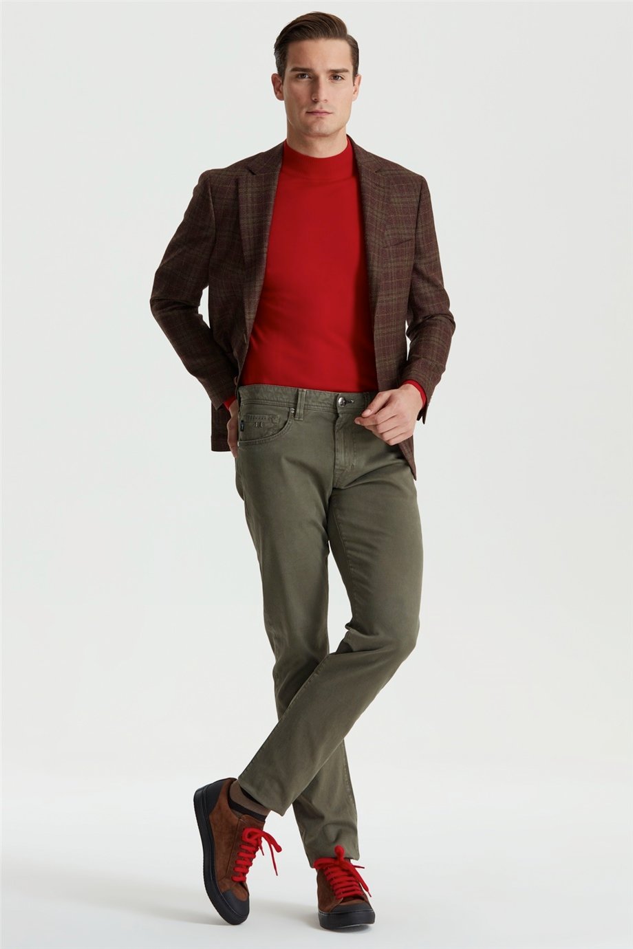 Yeşil Michelangelo Kanvas Pantolon - Image 5