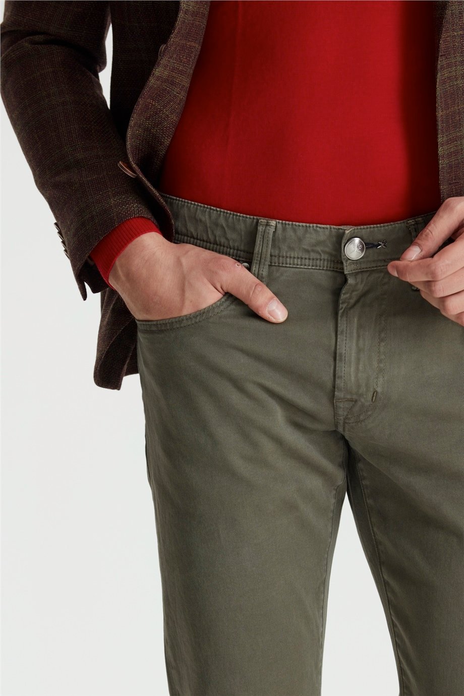 Yeşil Michelangelo Kanvas Pantolon - Image 2