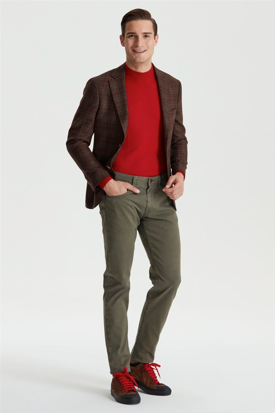 Yeşil Michelangelo Kanvas Pantolon - Image 3