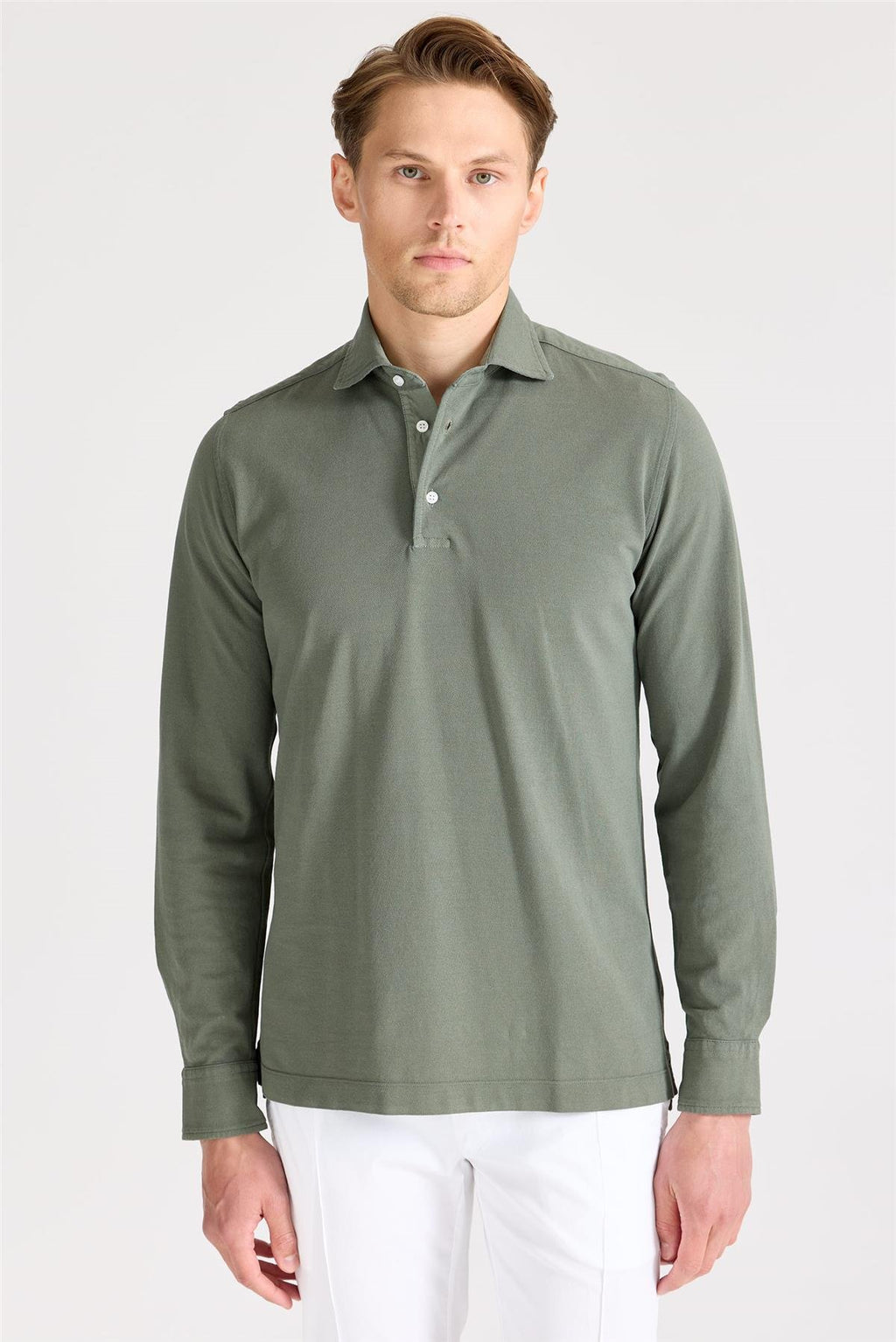 Yeşil Pima Pamuk Sweat Shirt - Image 2