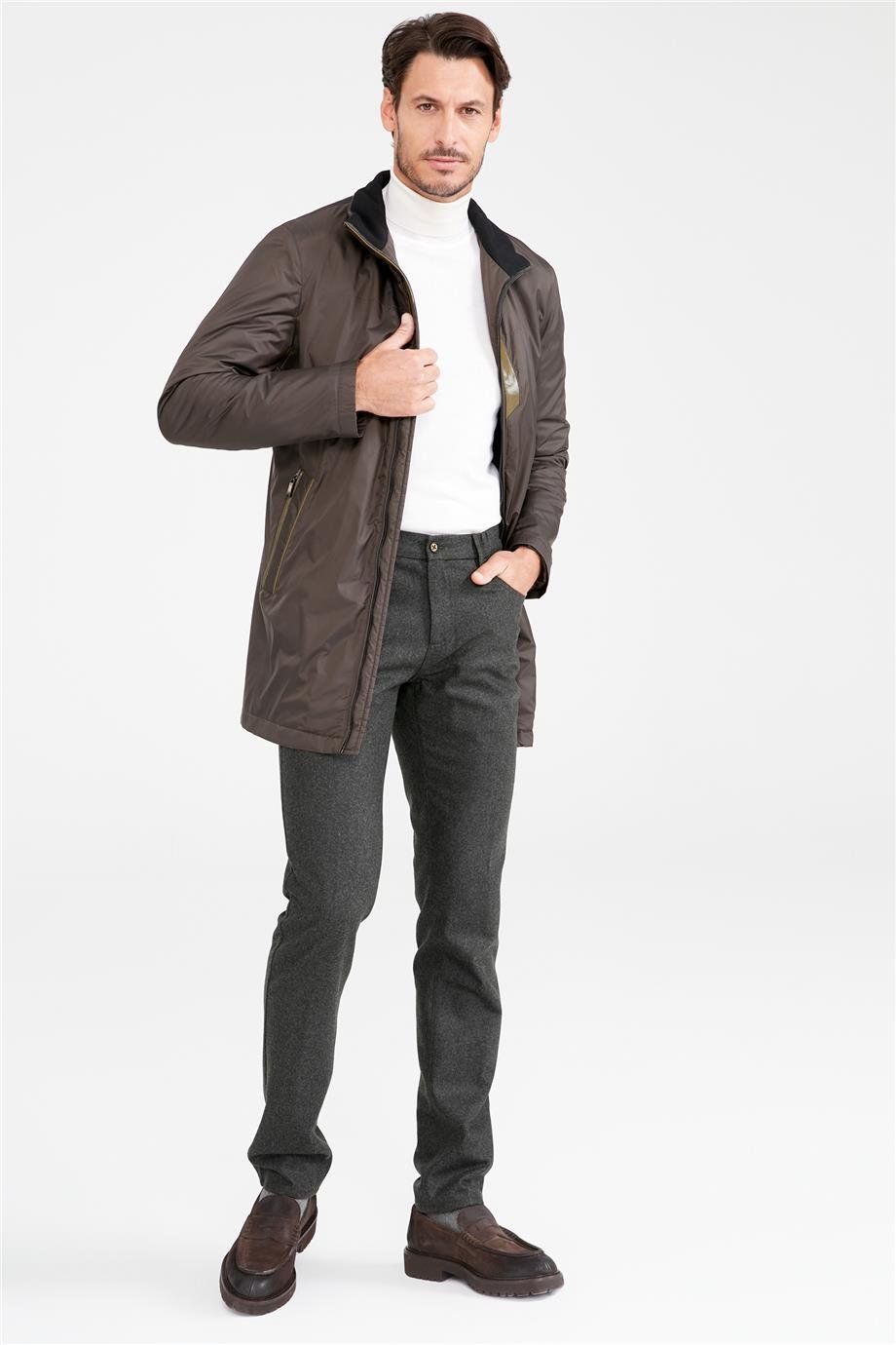 Yeşil Su İtici Pardösü - Image 5