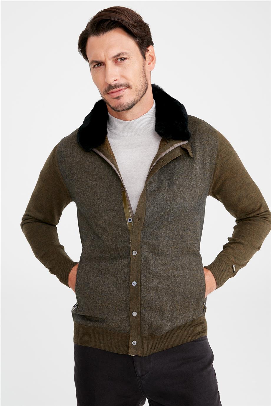 Yeşil Yün Hırka - Image 1