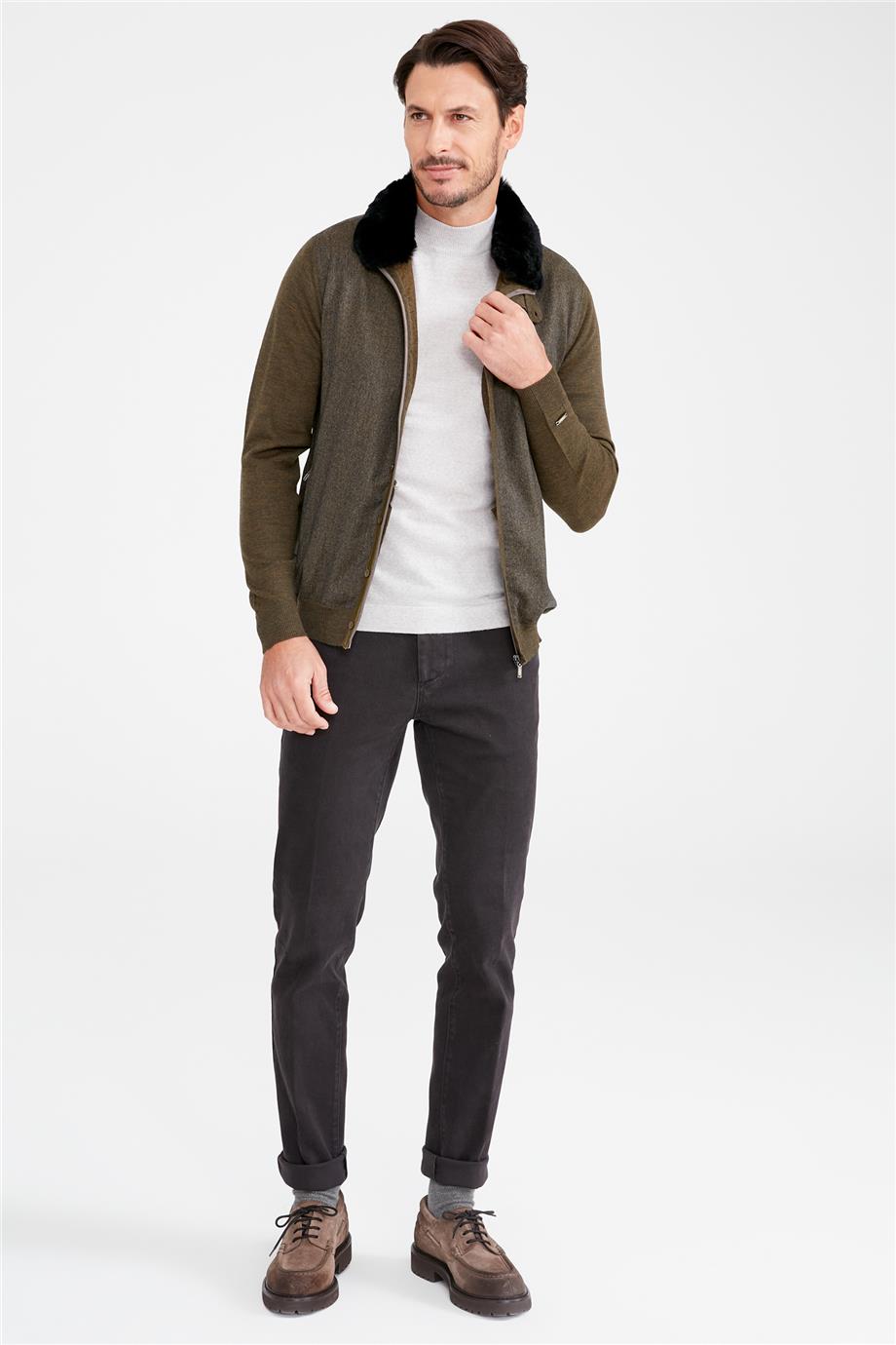 Yeşil Yün Hırka - Image 2